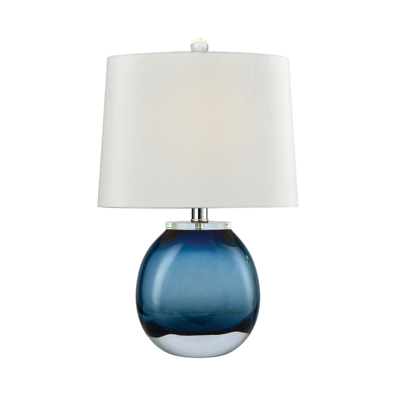 ELK Home D3854BL One Light Table Lamp, Blue Finish-LightingWellCo