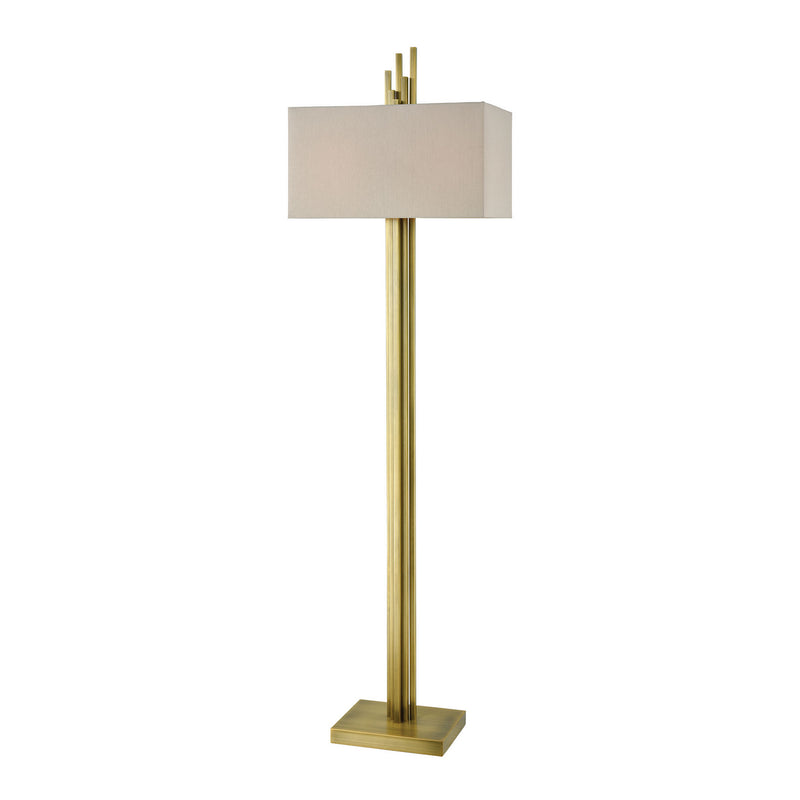 ELK Home D3939 Two Light Floor Lamp, Antique Brass Finish - At LightingWellCo