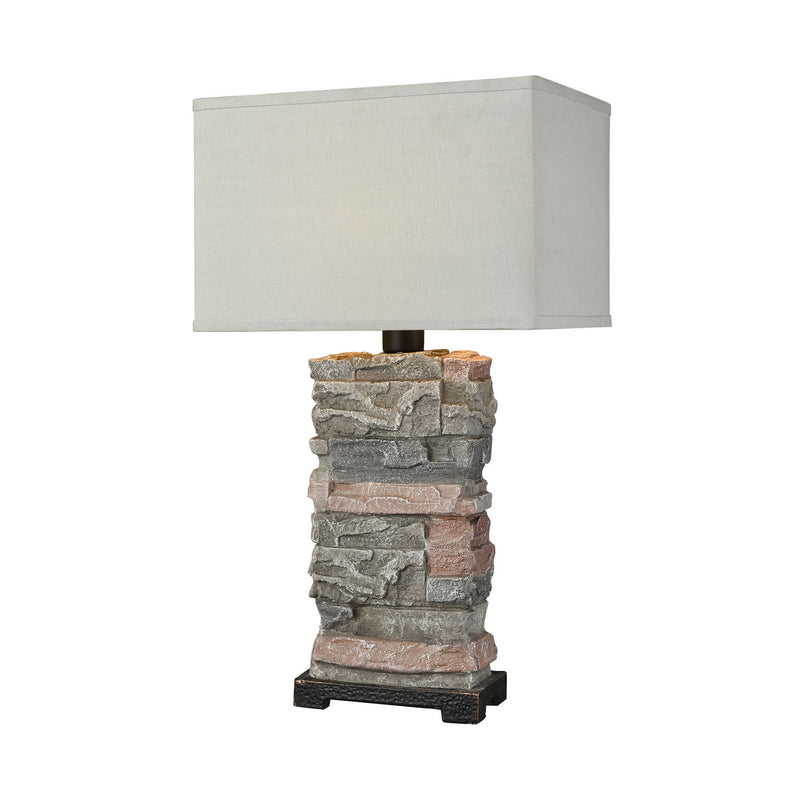ELK Home D3975 One Light Table Lamp, Stone Finish-LightingWellCo