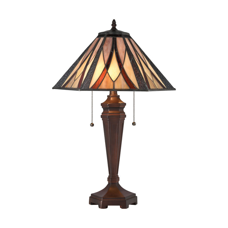ELK Home D4085 Two Light Table Lamp, Tiffany Bronze Finish-LightingWellCo