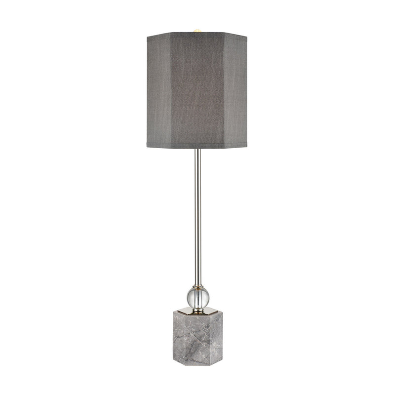 ELK Home D4121 One Light Table Lamp, Polished Nickel Finish-LightingWellCo