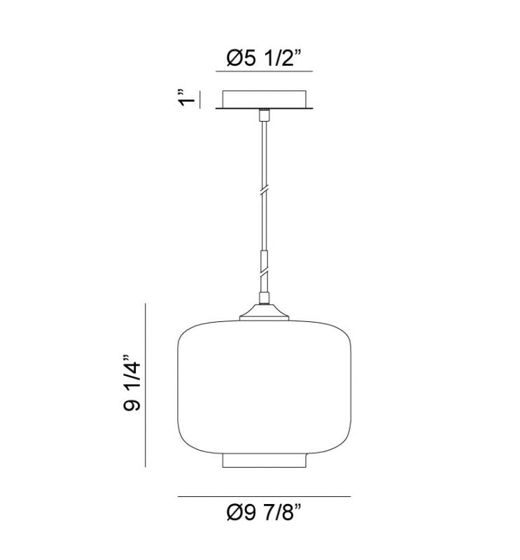 Matteo Lighting C41407CL One Light Pendant, Clear Finish - LightingWellCo