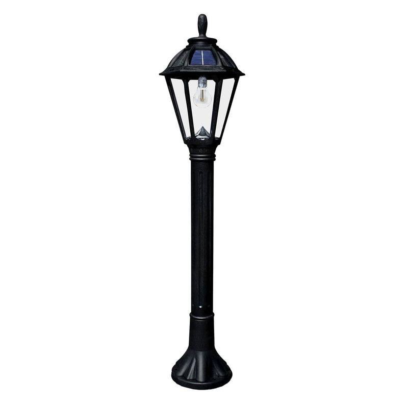 Gama Sonic GS-178L-BLK Polaris Bollard Solar Light - Black - LightingWellCo