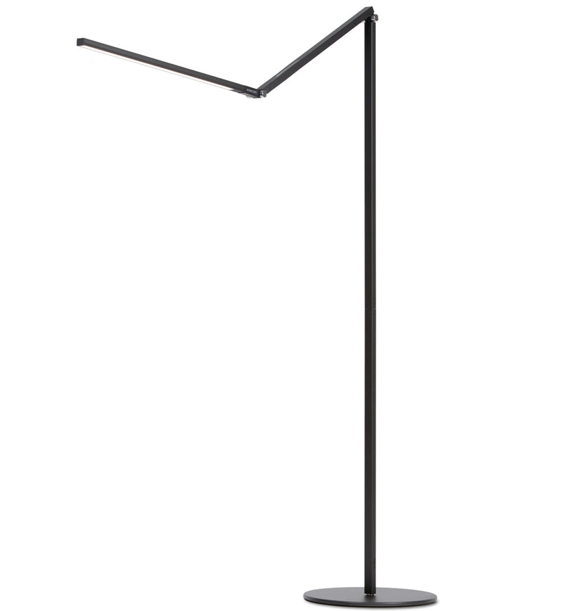 Koncept AR5000-WD-MBK-FLR Z-Bar Floor Lamp, Metallic Black, Warm White - LightingWellCo