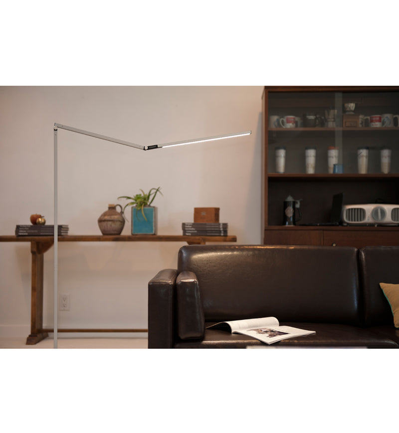 Koncept AR5000-WD-MBK-FLR Z-Bar Floor Lamp, Metallic Black, Warm White - LightingWellCo