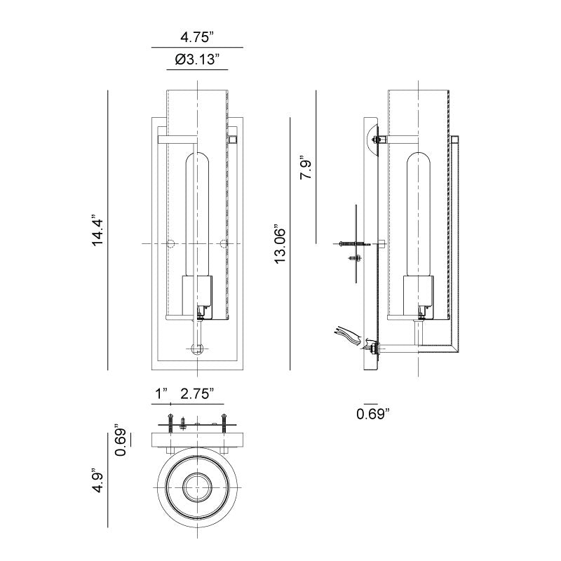 Matteo Lighting S03901MB Wall Sconce - LightingWellCo