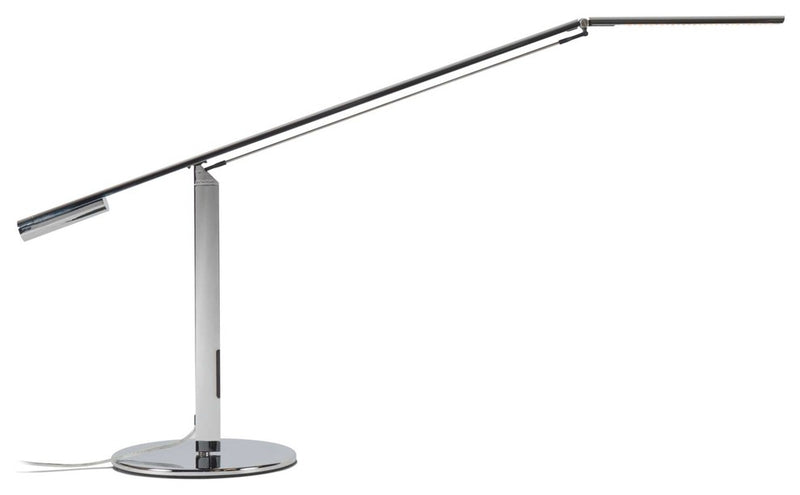 Koncept Equo Desk Lamp with Warm White Light Chrome - ELX-A-W-CRM-DSK - LightingWellCo