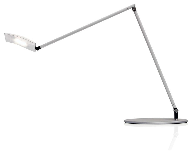 Koncept Mosso Pro Desk Lamp with Power Outlet Base Silver - AR2001-SIL-PWD - LightingWellCo