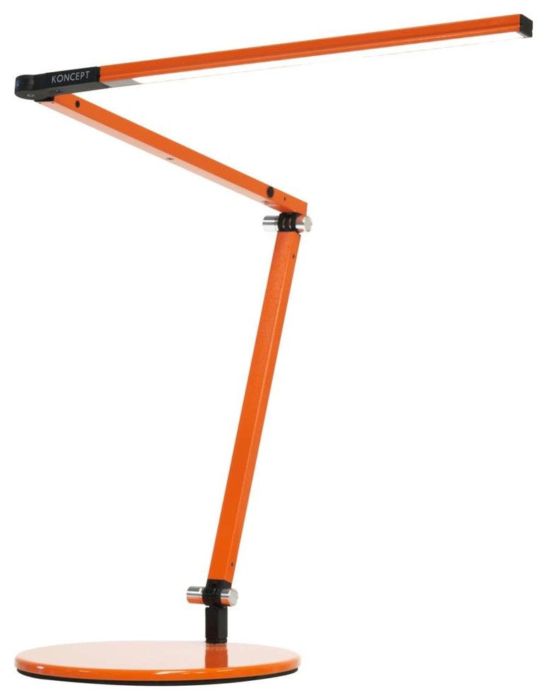 Koncept Z-Bar Mini Desk Lamp with Standard Desk Base Warm White Light Orange - AR3100-WD-ORG-DSK - LightingWellCo