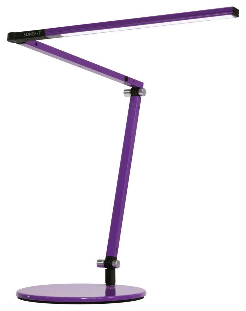 Koncept Z-Bar Mini Desk Lamp with Standard Desk Base Warm White Light Purple - AR3100-WD-PUR-DSK - LightingWellCo