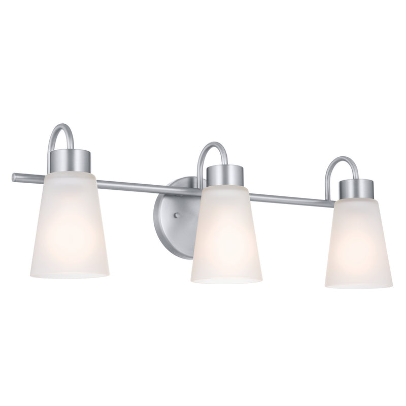 Kichler 55126NI Three Light Bath, Brushed Nickel Finish-LightingWellCo