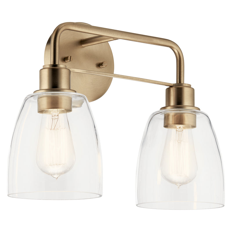 Kichler 55101CPZ Two Light Bath, Champagne Bronze Finish-LightingWellCo